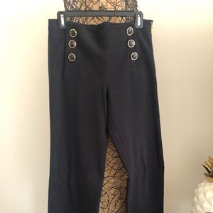 Tory Burch TWILL BUTTON-FRONT TROUSER